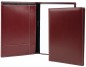 Preview: Schreibmappe DIN A4, incl. Memoblock CAMBRIDGE Top Grain Rindleder rot